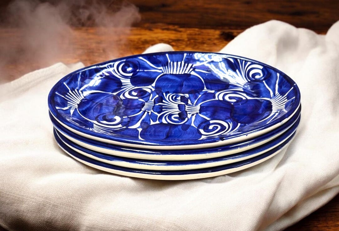 Talavera Large Blue And White Platter Large Italian Ceramic