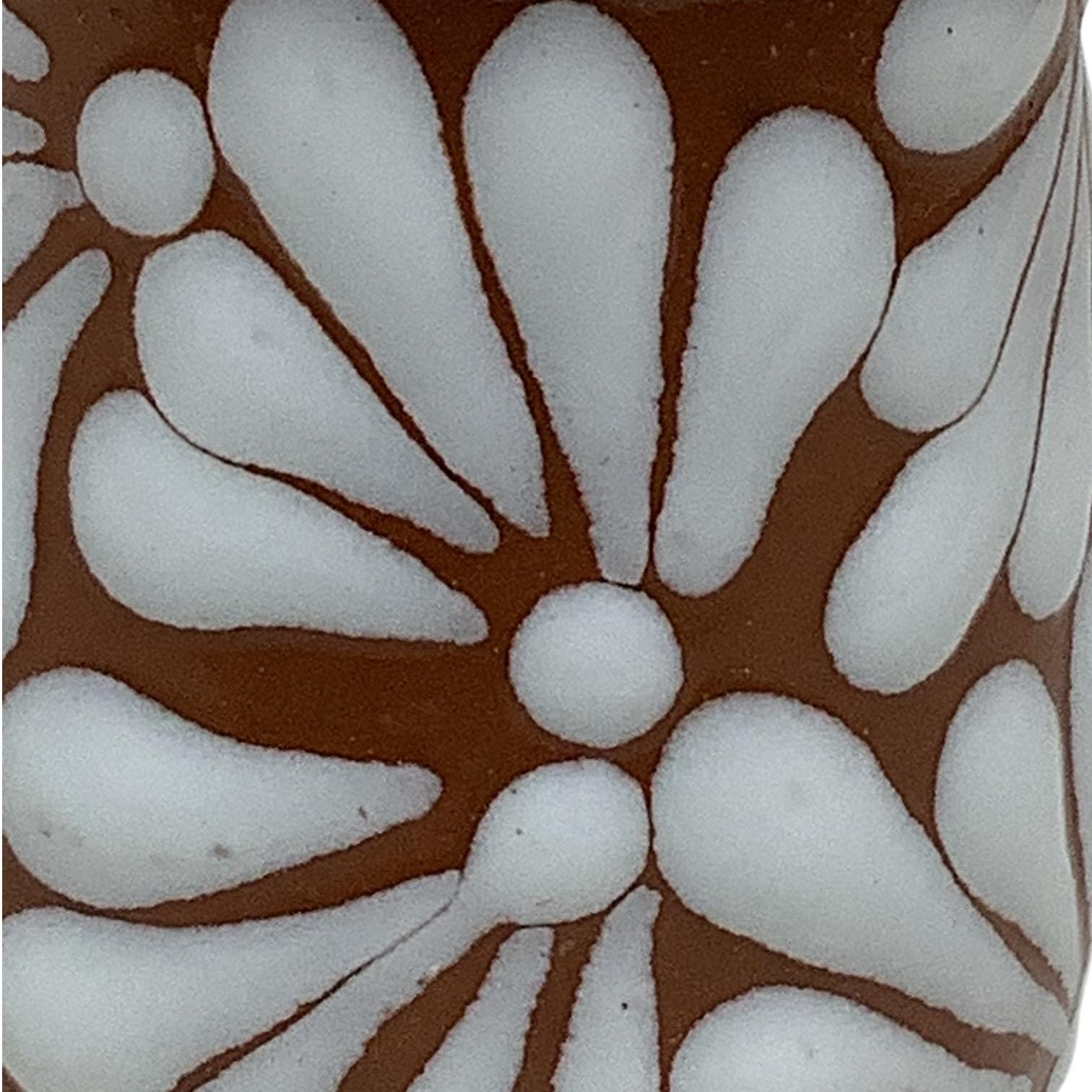 ニューギニアの文様 (1974年) (Antique pattern〈2〉) Set of 2, 3x2 Talavera Salt and Pepper Shakers – Handcrafted Brown