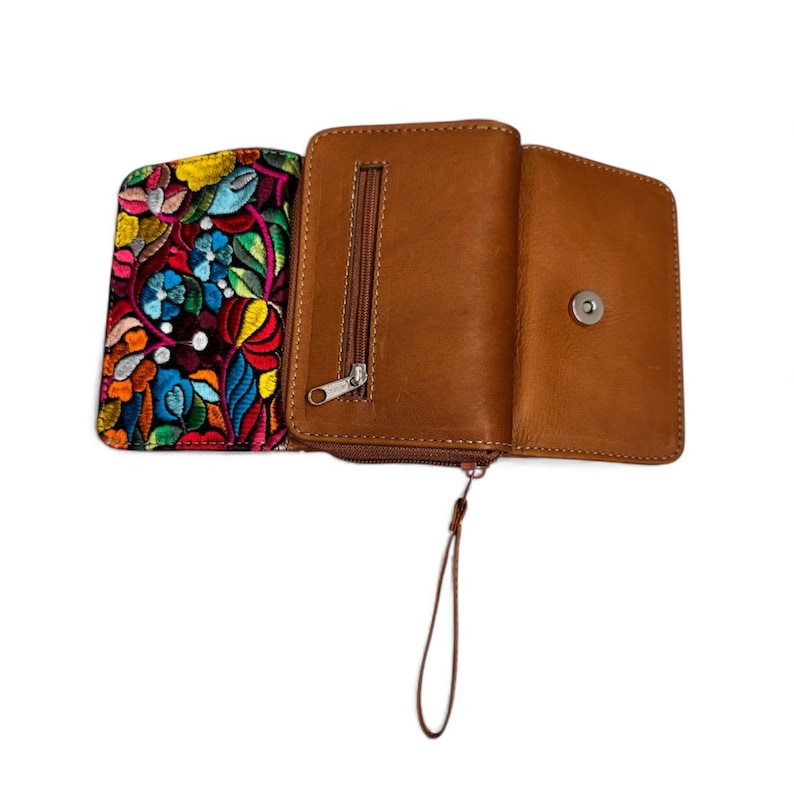 Handcrafted Floral Embroidered Wallet | Mexican-inspired | Multiple ...