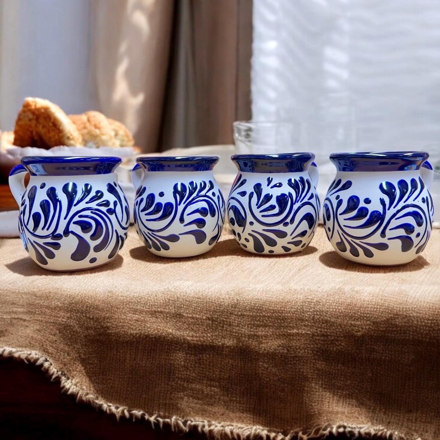 Lot de 4 Bols en Porcelaine Ilene 10cm Noir