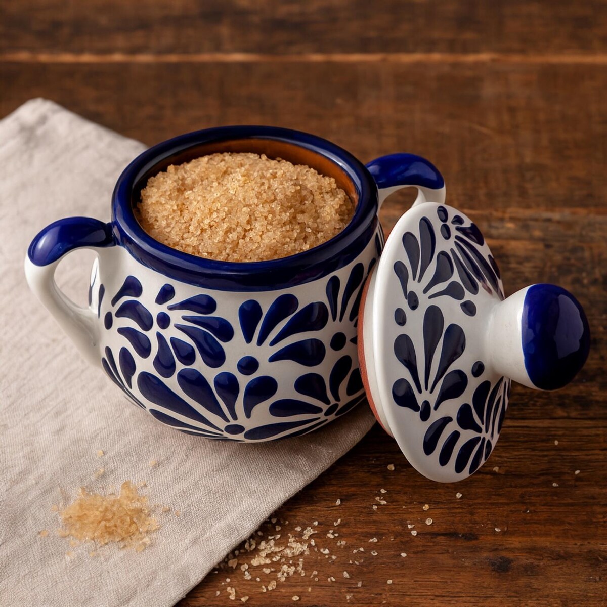 Traditional Handmade Mexican Sugar Tray | Cobalt Blue & White - Etsy