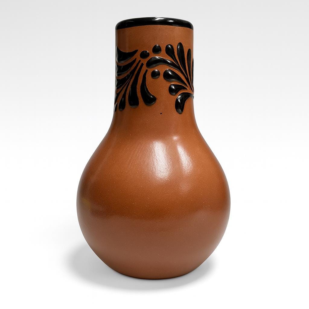 Talavera Mini Chimney | Brown & Black Color - Etsy