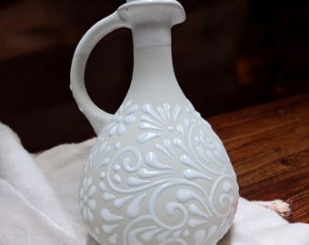 Handmade Mexican Tequilero | White
