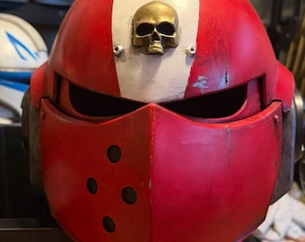 Crimson Void Warrior Helmet – Original Red Stellar Crusader Prop