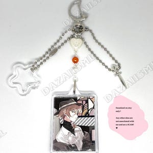 Chuuya Nakahara Handmade BSD Bungou Stray Dogs Anime Schlüsselanhänger