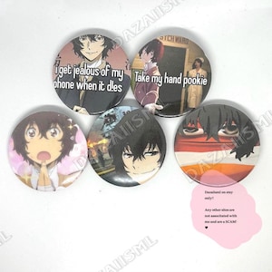 Bungou Streunige Hunde Lustige große Dazai Pins