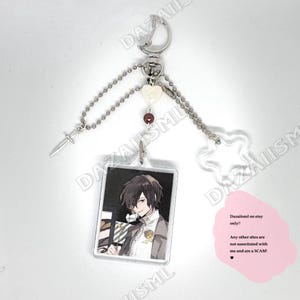 Osamu Dazai Bungou Stray Dogs Anime Handmade Keychain