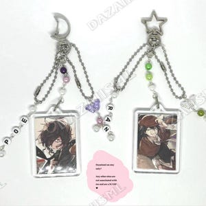 Ranpo Edogawa And Edgar Allen Poe Bungou Stray Dogs BSD Anime Matching Keychains Ranpoe