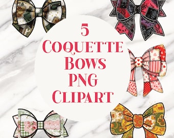 Patchwork-strik png-bundel, retro coquette-sublimatieontwerpen (digitale download)