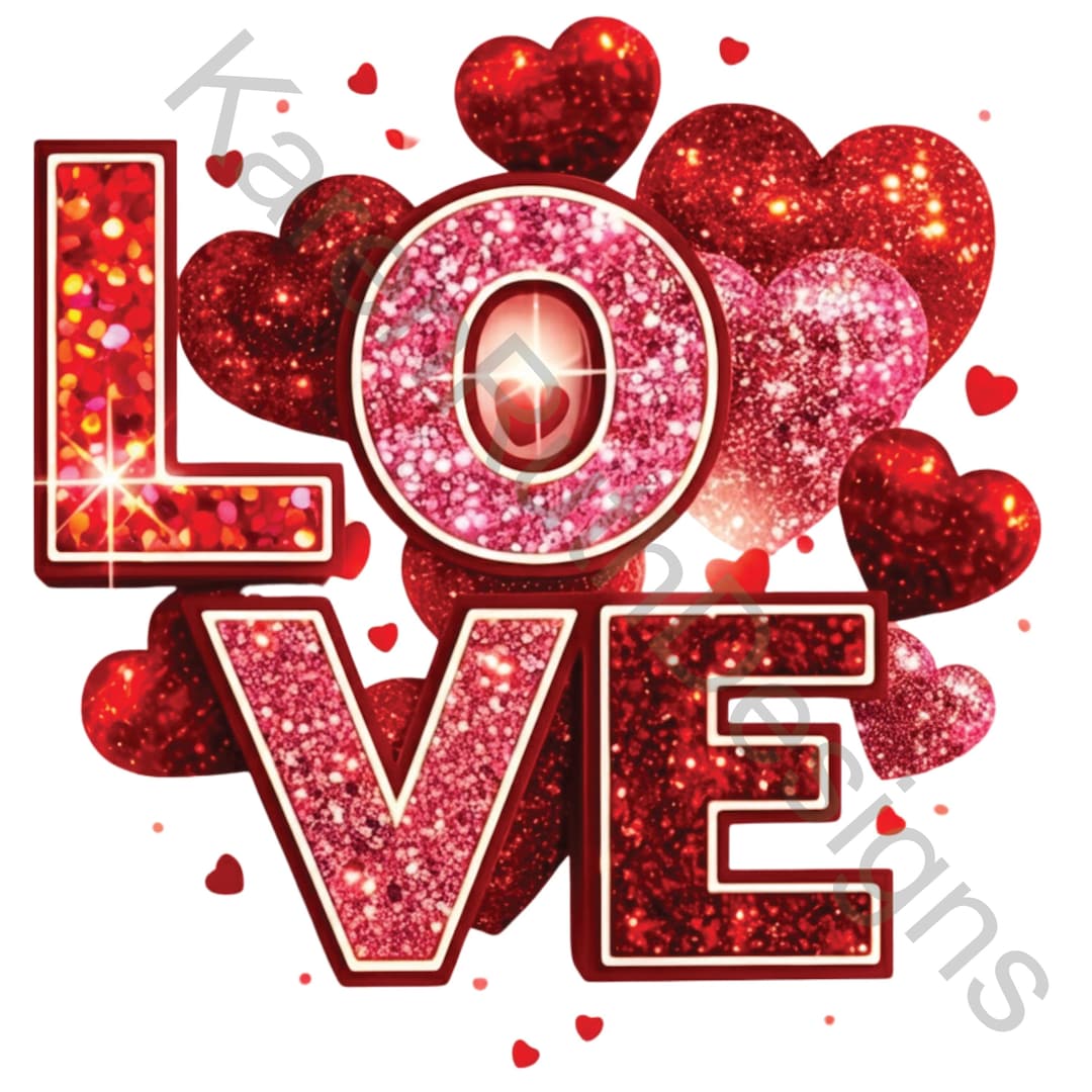 Valentine's Day Love PNG: Sublimation Design Download - Etsy
