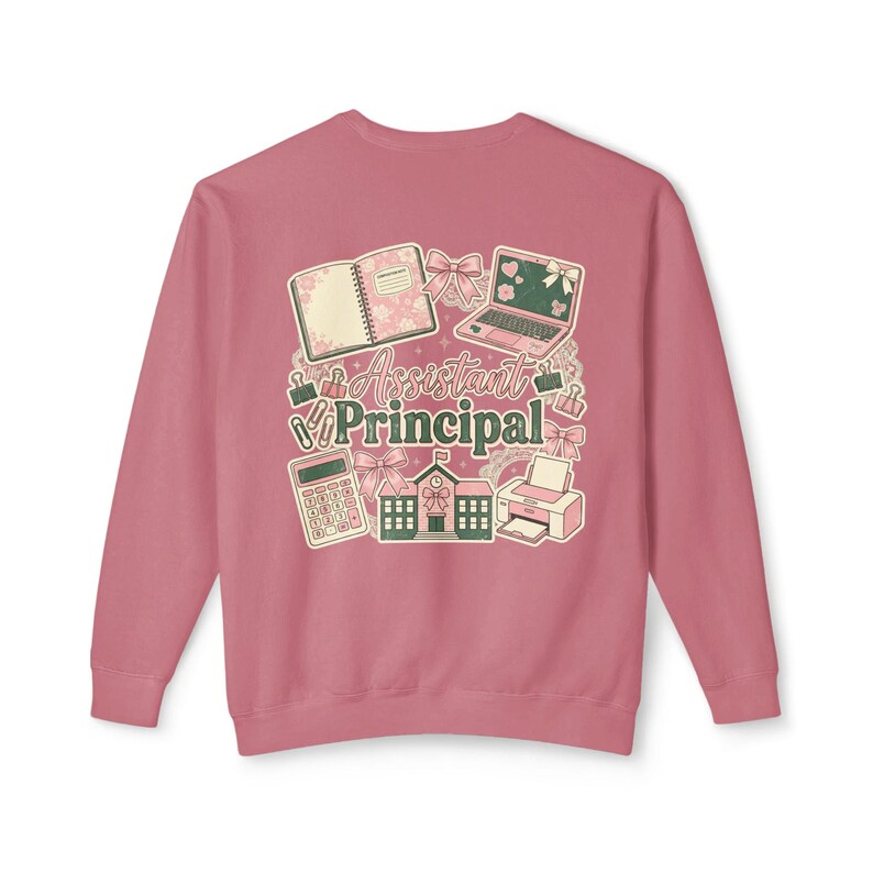 Assistant Principal Clipart PNG JPEG, Coquette School Admin Design, Cute Teacher Graphic, Pink Bow Aesthetic, Commercial Use Download image 7