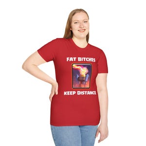 Camiseta Clash Royale Keep Distance - Divertida camiseta gráfica gamer de Fat Bitches Inferno Tower imagen 7