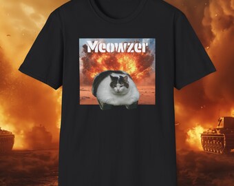Koszulka Meowzer Tank – zabawna koszulka z grafiką z wybuchającym kotem, koszulka dla miłośników kociąt, prezent dla mężczyzn, kobiet, nastolatków, unisex