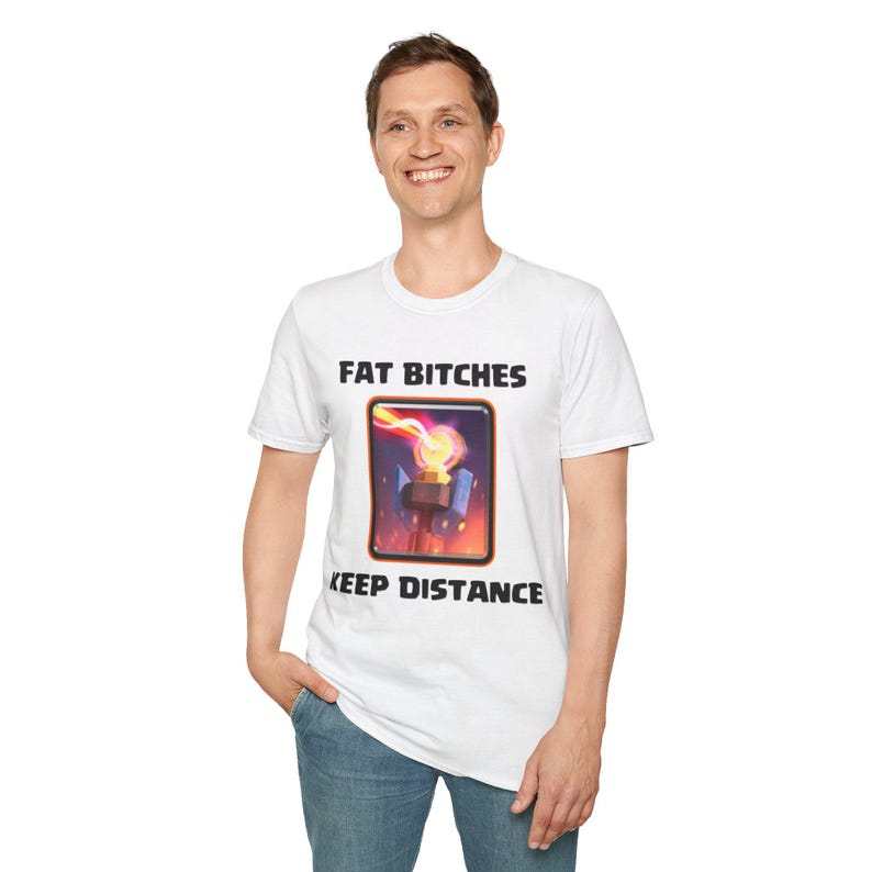 Camiseta Clash Royale Keep Distance - Divertida camiseta gráfica gamer de Fat Bitches Inferno Tower imagen 5