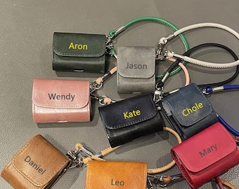 Personalized Airpods Case, Custom Leather AirPods Case, Leather Earpods Case,Leather I Pod Pro Case, AirPods Max, Earphones Case