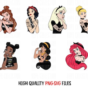 Princess Bundle Metal Punk PNG,Princesses SVG,Friend Squad Png,Vacay Mode Png,Png,Family Trip Png,Bundle Family Vacation Watercolor 2025 Png
