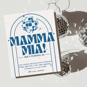 Mamma Mia Geburtstags-Party Einladungsvorlage