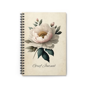 Grief Journal, Remembrance Diary, Mourning Notebook, Healing Journal, Sympathy Gift, Loss of Loved One, Memory Book, Bereavement Diary -