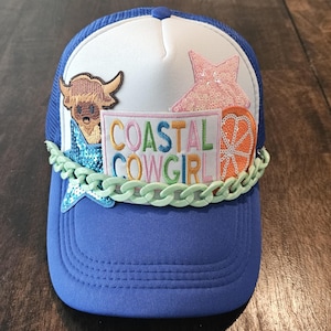 Custom Designer Trucker Hat - Coastal Cowgirl!