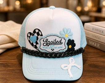 Cappellino da camionista - Viziato dal mio uomo con il colletto blu!