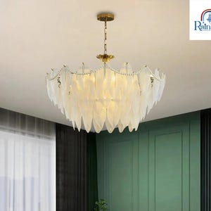 Antique Crystal Pendant Chandelier Ceiling Light