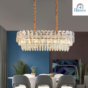 Modern Luxury Clear Crystal Tired Chandeliers, K9 Crystal Pendant Light