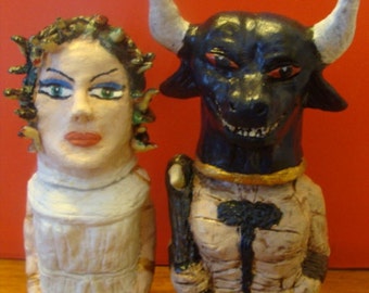 Medusa And Minotaur S/P shakers(standard Size)*Made To Order*