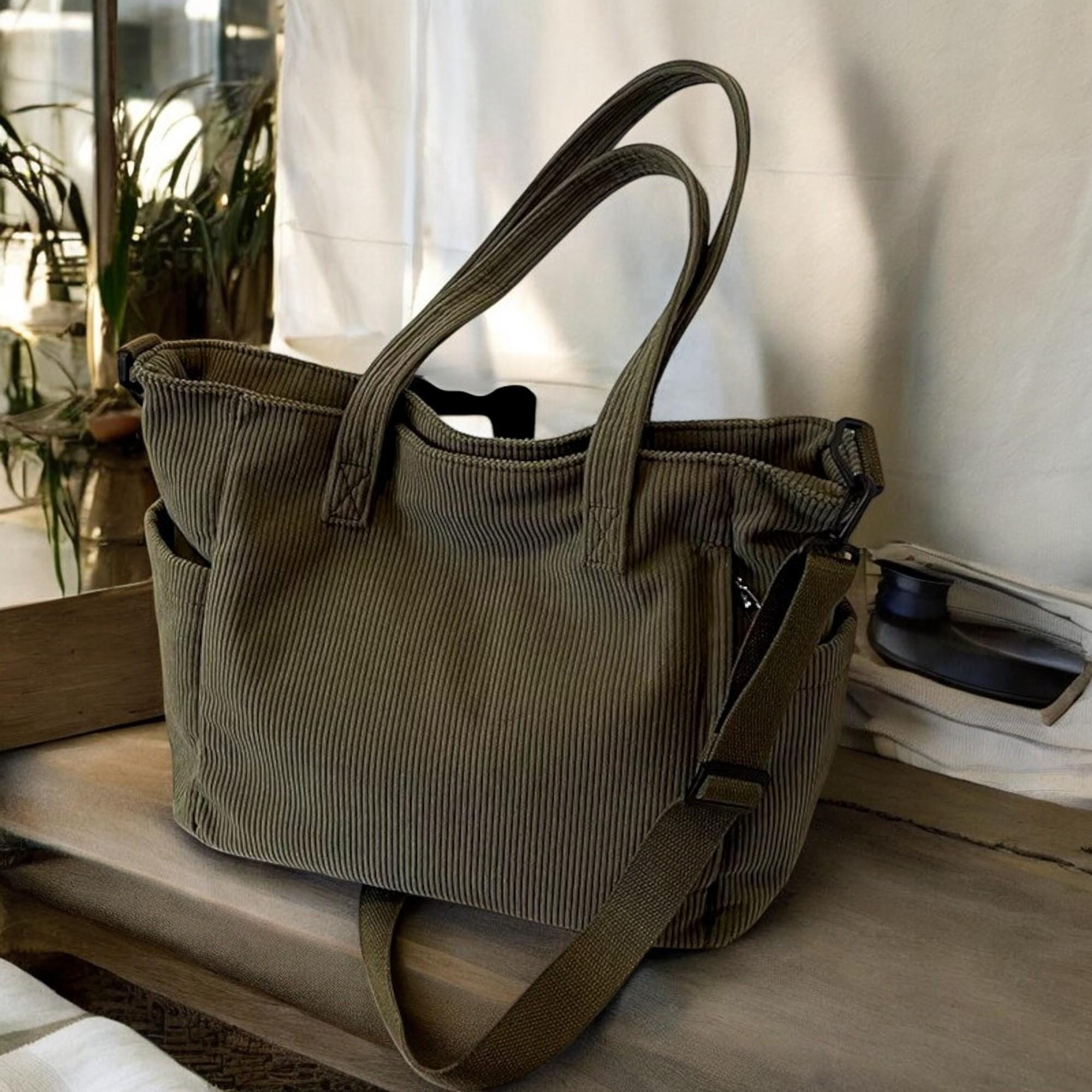 【GREEN STUFF】Loose fit rope shopper bag R2_corduroy バッグ MUSINSA | GREEN STUFF Loose Fit Rope Shopper Bag R2 Ribbed