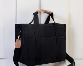 Canvas Tote Bag – Stylish Shoulder Messenger Bag for Women – Everyday Casual Purse