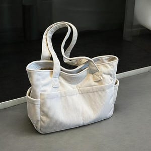 Cord Einkaufstasche Reißverschluss Crossbody Frauen Schultertasche, leichte Frauen Handtasche, Geschenk für Frauen