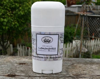Lemongrass Natural PROBIOTIC Deodorant - Paraben & Aluminum Free