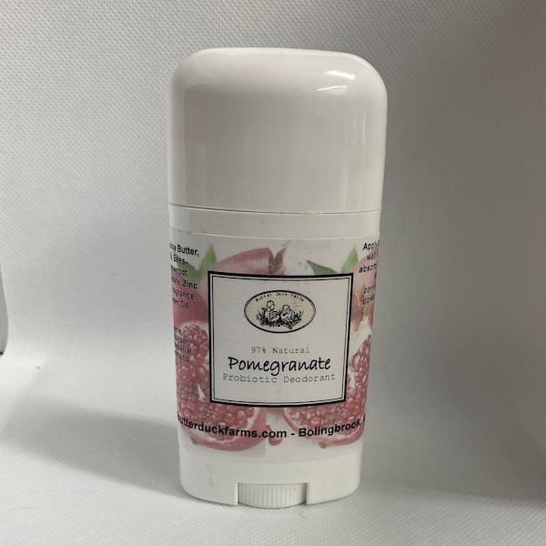 Pomegranate PROBIOTIC Deodorant - Paraben & Aluminum Free