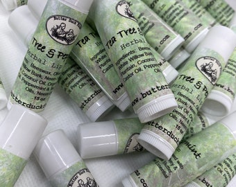 Tea Tree & Peppermint Herb Infused Moisturizing Lip Balm