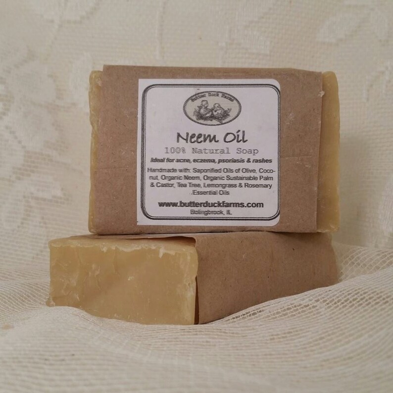 Neem Oil Soap 100 Natural Etsy