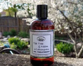 Tea Tree, Neem & Lemongrass, your choice of Oil Treatment or Shampoo
