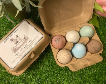 Colored Egg Soaps set of 6 Easter Eggs Farmhouse