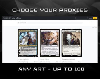 MTG Proxies  100 cards Any Card Any Art Commander  Standard (read description)