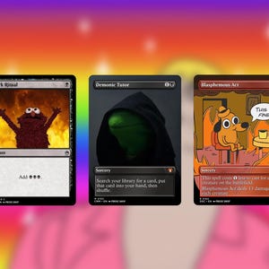 MTG Proxy Meme Collection #2 - Tuteur démoniaque / Rituel sombre / Acte blasphématoire