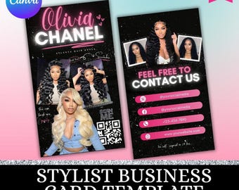 Instagram Business Card Template | Editable Canva Design | DIY Digital Influencer Card | Printable Modern Cards