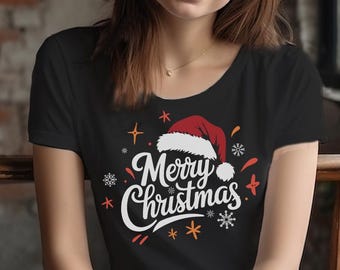 メリークリスマスTシャツデザイン：ホリデーPNGクリップアート（デジタルダウンロード）