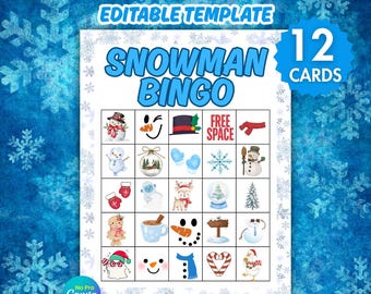 Winter Bingo Game Printable Unique Cards Classroom  Activity Holiday Party Game  Kids Winter Bingo
