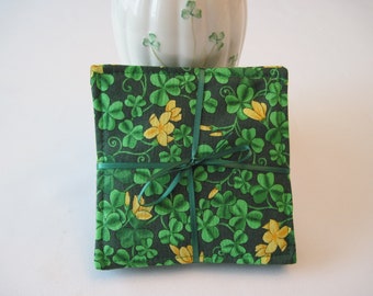 Shamrock Quilted Mug Rug Coaster