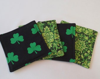 Shamrock Quilted Mug Rug Coaster