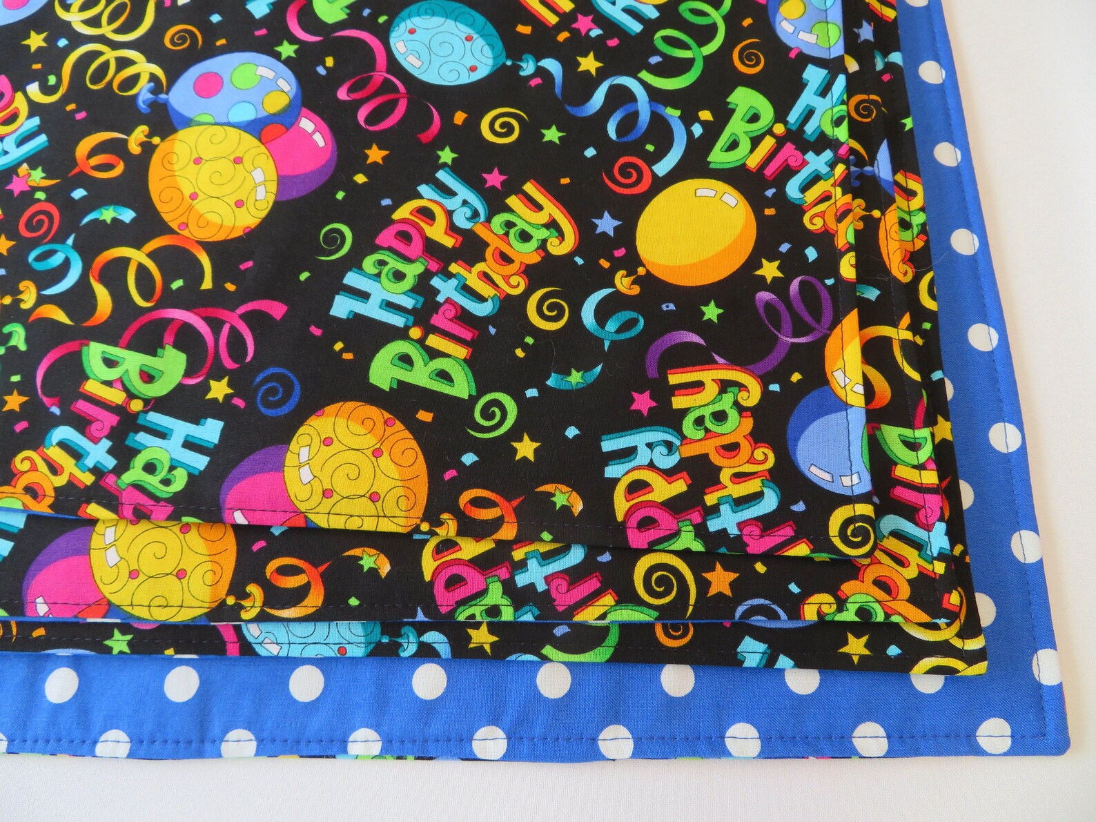 Birthday Placemats Reversible Birthday Decor Birthday Party Etsy