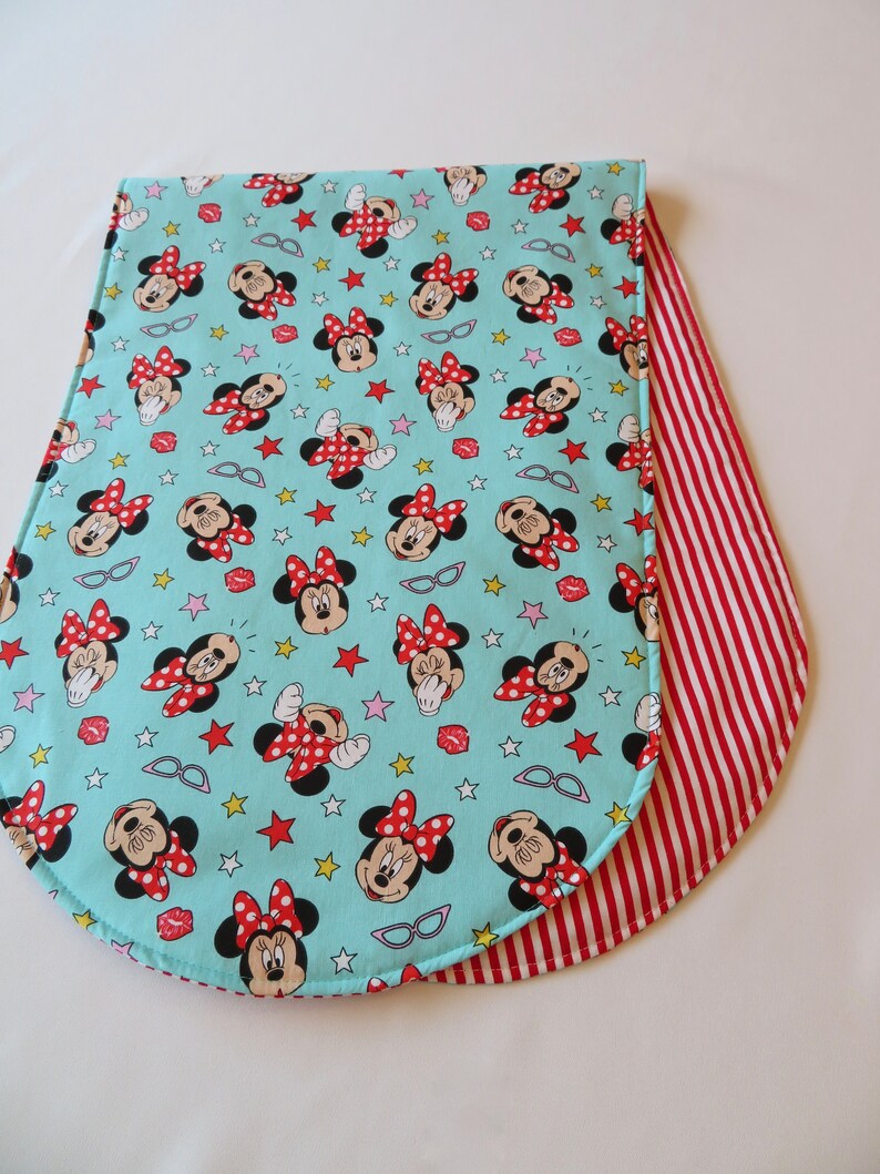 36 Minnie Mouse Table Runner Reversible Disney Table Etsy