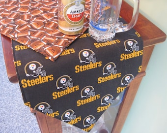 54" Steelers Table Runner Reversible Pittsburgh Football Table Runner NFL Table Runner Super Bowl Table Runner Steelers Fan Gift