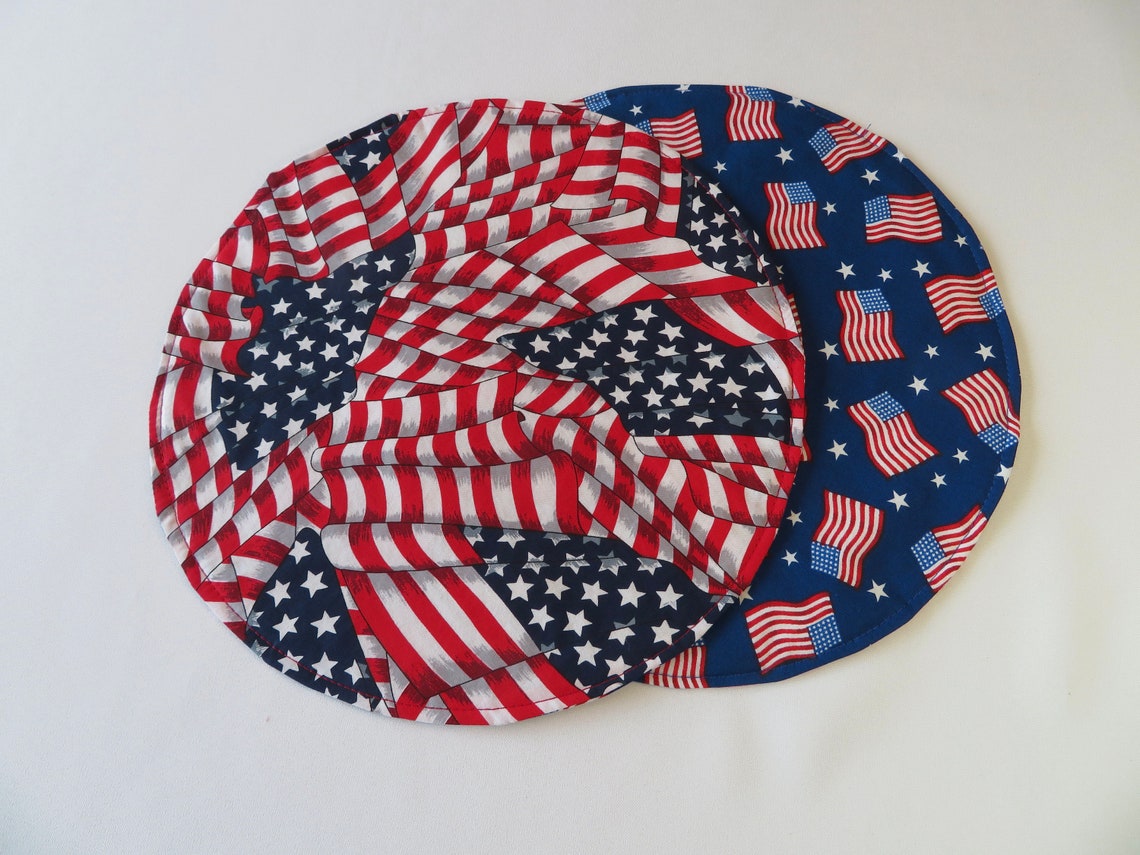 Flag Patriotic 11 Circular Placemat/Centerpiece Etsy