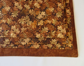 Brown Autumn Leaves Placemats Reversible set 4 or 6 Brown Fall Placemats Oak Leaves Placemats Brown Placemats Brown Table Decor