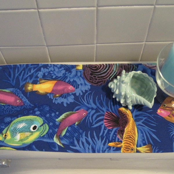 Toilet Tank Cover Fish Etsy