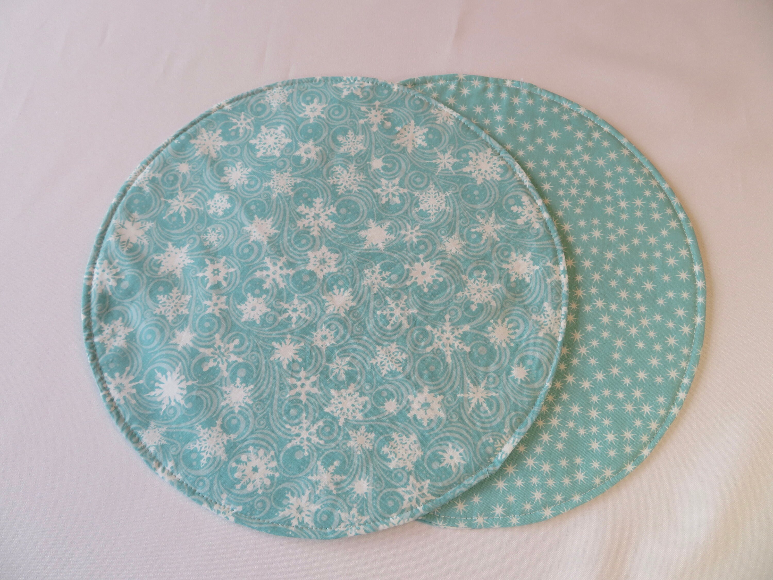 Winter 11 Circular Placemat/Centerpiece Reversible Etsy